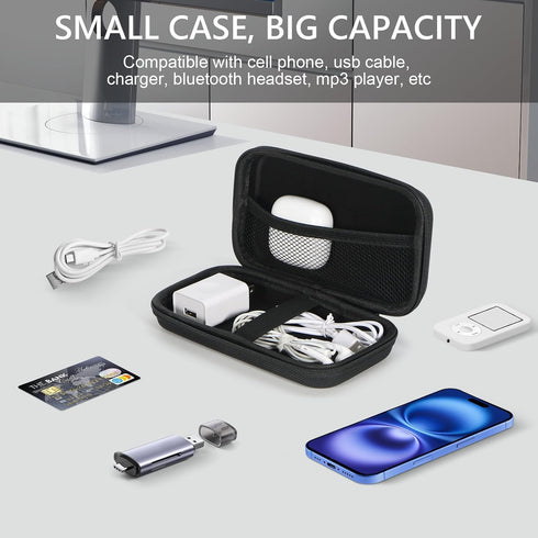 GLCON Portable Protection Hard EVA Case for External Battery,Cell Phone,GPS,Hard Drive,USB Charging Cable,Carrying Bag