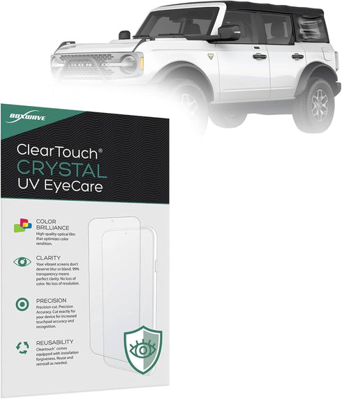 BoxWave Screen Protector Compatible With Ford 2021 Bronco Badlands Infotainment Display (8 in)