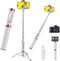 colorlizard CellphoneTripod with Remote, Aluminum Alloy Selfie Stick Tripod, Best Foldable Mini Extendable