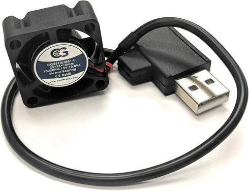 Coolerguys 25mm (25x25x10) USB Fan for Cooling
