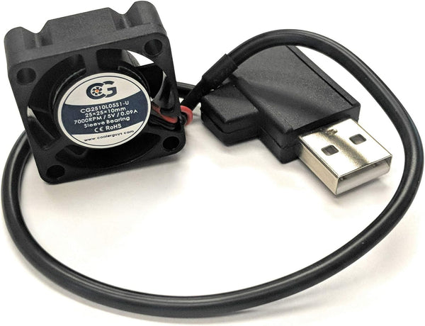 Coolerguys 25mm (25x25x10) USB Fan for Cooling