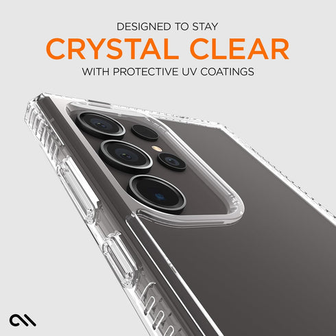 Case-Mate Tough Clear Case for Samsung Galaxy S24 Ultra, 16ft D3O Drop Protection, Wireless Charging