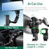 PKYAA 360° Rotating Rearview Mirror Phone Mount Holder for Car, Universal GPS Holder for All Smartphones