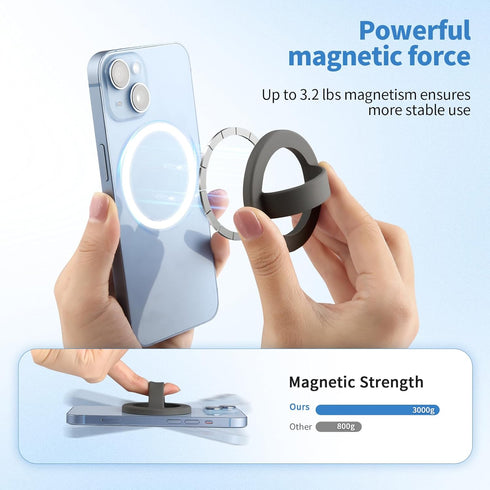 VZZNN 2 16/15/14/13/12 PCS Silicone Magnetic Phone Grip Holder,Loop Grip Phone Holder,Easy to Install