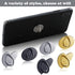 Flutesan 12 Pcs Phone Charm Hook, Adhesive Metal Finger Grip Cell Ring Loop Stand for DIY Keychain Accessories, Gold