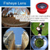KINGMAS 3 in 1 Universal Fish Eye & Macro Clip Camera Lens Kit for iPad, iPhone 7 6 5, Samsung, BlackBerry, HTC and