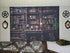 BINQOO Medieval Bookshelf Backdrop Bookcase Photography Background Bookshelf Library Backdrops Wall Hanging Dark