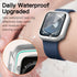 JETech Waterproof Case with Screen Protector for Apple Watch Series 9/8/7 45mm, 2 Pack Full Protective Cover (Silver)