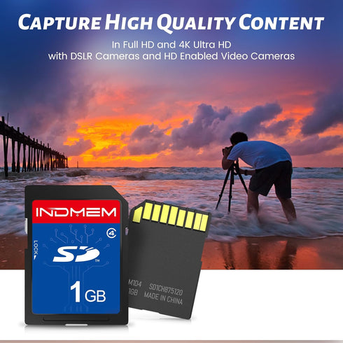 elecacc 1GB (2 Pack) 4 MLC 1GB(2pc) SD Card Class Flash Memory Cards Stanard Secure Digital Cards Camera Cards