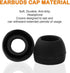 uxcell 50 Pcs Black Soft Silicone Earbud Tips, 10x8mm, 5mm Inner Hole, Compatible with Most In-Ear Headsets.