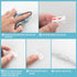 Self-Adhesive Cable Clips Organizer, Drop Wire Holder for Cord Management, Pack of 20 (White, 0.27 inch)