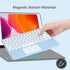 Bluetooth Keyboard, 10-inch Wireless Keyboard with Touchpad for iPad, Ultra-Slim Portable Rechargeable Keyboard for