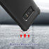 IDweel for Galaxy Note 8 Case, 3 in 1 Shockproof Slim Hybrid Heavy Duty Protection Hard PC Cover (Black)