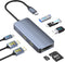 Aoyvsktv USB C Docking Station Dual HDMI, 4K@60Hz 8 in 1 Docking Station