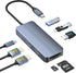 Aoyvsktv USB C Docking Station Dual HDMI, 4K@60Hz 8 in 1 Docking Station