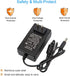 12V 2.5A Power Adapter - COOLM AC 100-240V to DC 12V 2500mA Power Supply for Analog DVR, CCTV, RGB LED
