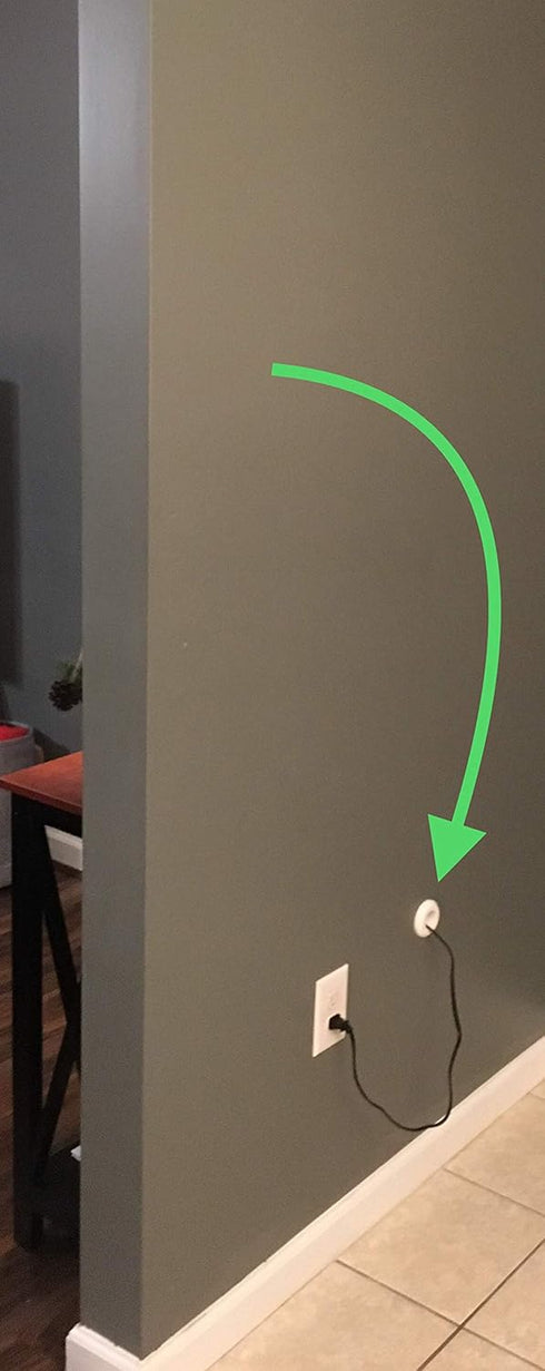 1.20" ID Cable Pass Through Wall Port, 3 5/8" - 5 1/4" Wall Thickness, Pass Cables from One Side of a Wall