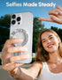 GripMate 17/16/15/14/13/12,Glitter for MagSafe Phone Grip for iPhone - Glitter Magnetic Phone Ring Holder for Women