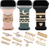 Watch Band Charms - Upgrade Your Watch Strap with Stylish Decorative Rings Loops Compatible with Apple Watch Bands 45mm