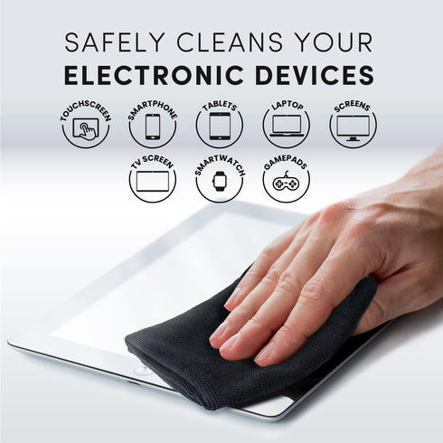 Screen Cleaner Spray (16oz x 2 Pack) - Large Bottle for TV, Computer, Laptop, Phone, iPad - Microfiber Cloth Included