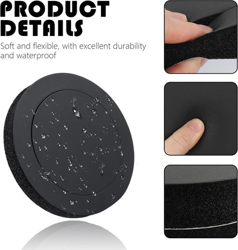 4PCS 6.5 Speaker Rings, Self Adhesive Foam for Enhancing Stereo Sound, High Resilience Speaker Baffles