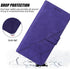 Wallet for iPhone 8 Plus Case - iPhone 7 Plus, 6/6S Plus Case with Kickstand, Wrist Strap, Card Holder (Purple)