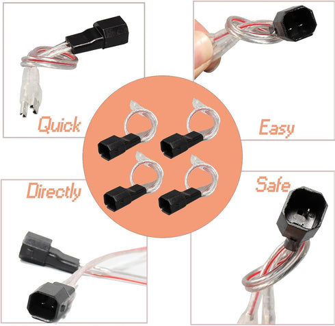 RED WOLF Car Speaker Wiring Harness Adapter - Compatible with Ford, Lincoln, Mercury, Mazda Vehicles for Aftermarket