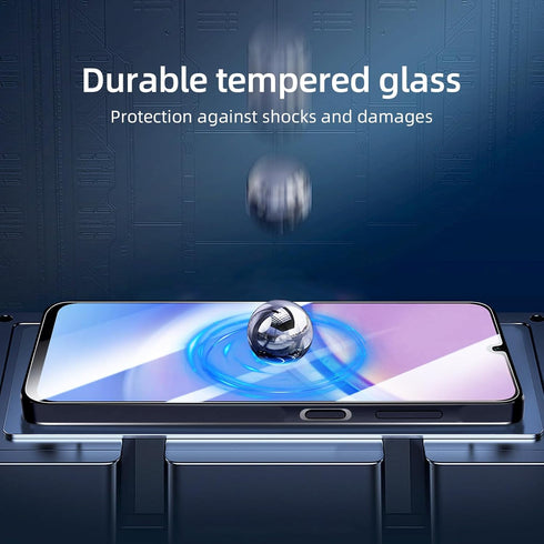 NEW'C 3 Pack Tempered Glass Screen Protector for Samsung Galaxy A15 5G/4G - Case Friendly, Scratch-proof, Bubble Free,
