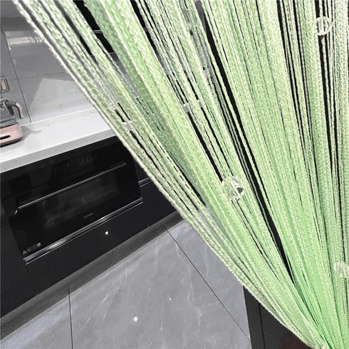 Decorative Door String Curtain Wall Panel Fringe Window Room Divider Blind for Wedding, Coffee House, Restaurant -