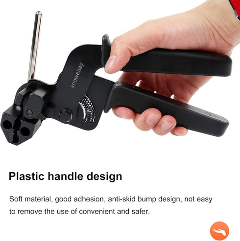Knoweasy Stainless Steel Cable Tie Gun - Zip Tie Tool for Home, Office, and Industrial Use