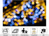KeyWork 10x8ft Blue Gold Bokeh Backdrop Glitter Night Light Abstract Sparkle Photography Background for Wedding