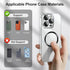 WONLIVE 3Pcs Universal Metal Ring Sticker, for MagSafe Ring Magnet Compatible with MagSafe Wireless Charger/Car Holder