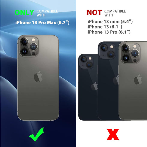 CACOE Magnetic Case for iPhone 13 Pro Max 6.7 inch, Compatible with MagSafe & Magnetic Car Phone Mount
