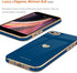Teageo Cute Love-Heart Luxury Bling Case for iPhone SE 2020, iPhone 7, iPhone 8, Royal Blue