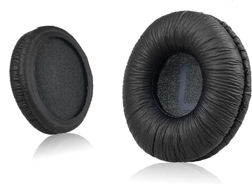 Universal Replacement Ear Pads for Sony MDR-ZX110, JBL Tune 600bt, Thicker Black Ear Cushions by Krone