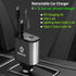 120W Retractable USB C Car Charger, 4-in-1 with 2.6ft Type C Cable, QC 3.0 & PD 3.0 Super Fast Charging for iPhone