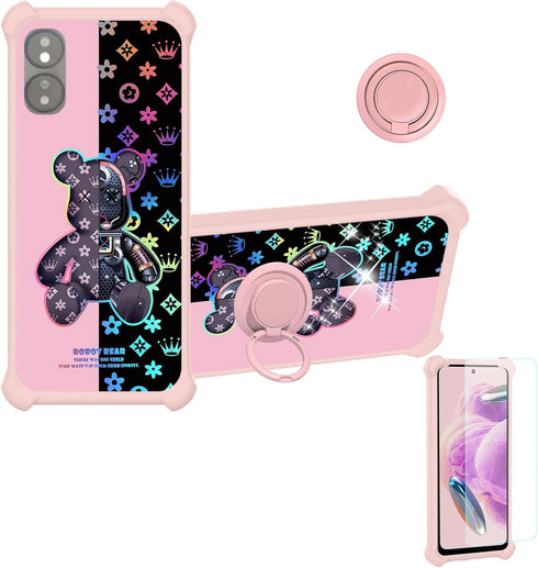jioeuinly Case for MAXWEST ASTRO A65 Compatible with MAXWEST ASTRO A65 Phone Cover [with Tempered Glass Screen