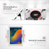 Magnetic Splash-Proof Case for iPad Air 11" M2 (2024), Water-Resistant Enclosure with Metal Mounting Plates, White