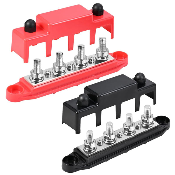 FEITON Power Distribution Block, 12V 150A Bus Bar, 5/16" Studs Terminal Strip,