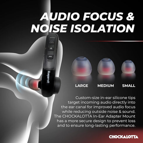 in-Ear Tip Adapter for Blue Parrot M300-XT/Jabra Perform 45/Jabra Talk 65 Headsets (Includes 3-Pcs S/M/L Silicone Ear