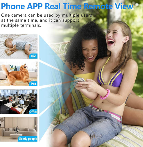 Smallest Wireless WiFi Camera with Battery, 1.5 Hours Battery Time, HD1080P Baby Monitor with Night Vision
