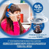 Kids Bluetooth Headphones - Wireless Over Ear, Volume Limited 85/110dB, Foldable, AUX 3.5mm Mic, Blue for Travel &