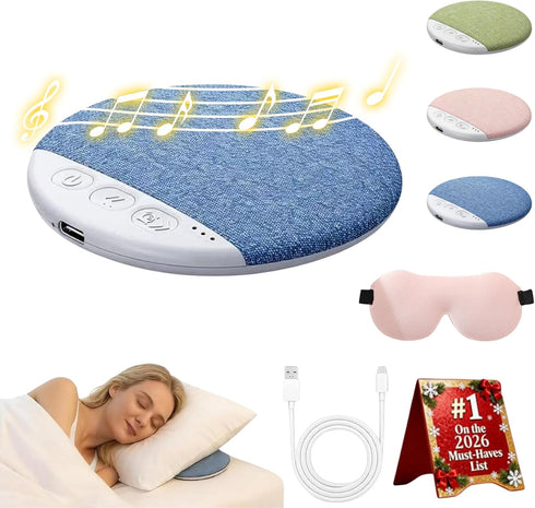 Snugeasy Pillow Speaker Bluetooth for Sleeping, Under Pillow Speaker with White Noise Timer