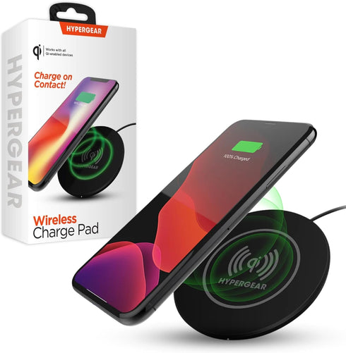 HyperGear ChargePad - 5W Universal Wireless Charging Pad & Fast Charger with LED Power Indicator for iPhone, Android,