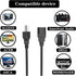 Power Cord for ION/QSC/Pyle/ECOXGEAR Bluetooth Speaker, 6 FT C13 3 Prong Plug Charger Cable