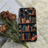 Akinmi 16 16 Case for iPhone Pro Max,Flower Bookshelf Exquisitely Pattern Double Protective Phone Cover Cases Soft
