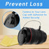 Lens Cap Tether Blackand Microfiber Cleaning Cloth Lens Cap Center Pinch with Lens Cap Leash Holder Prevent Lens Cap Loss SLR Camera Compatible with Most Brands Camera (11 Pack)