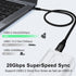 Twozoh USB C to USB C 3.2 Gen 2 Cable 10FT, 20Gbps Data Transfer, 100W PD Fast Charging, 4K Video Output (Black)