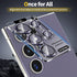 YWXTW Camera Lens Protector for Samsung Galaxy S24 Ultra, 3x Impact Resistance, Case Friendly, Titanium Violet, 1 Set.