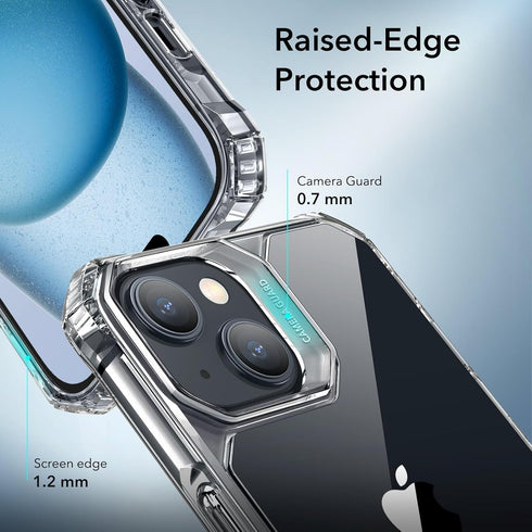 ESR iPhone 15 Case, Military-Grade Protection with Shockproof Air Guard Corners, Clear